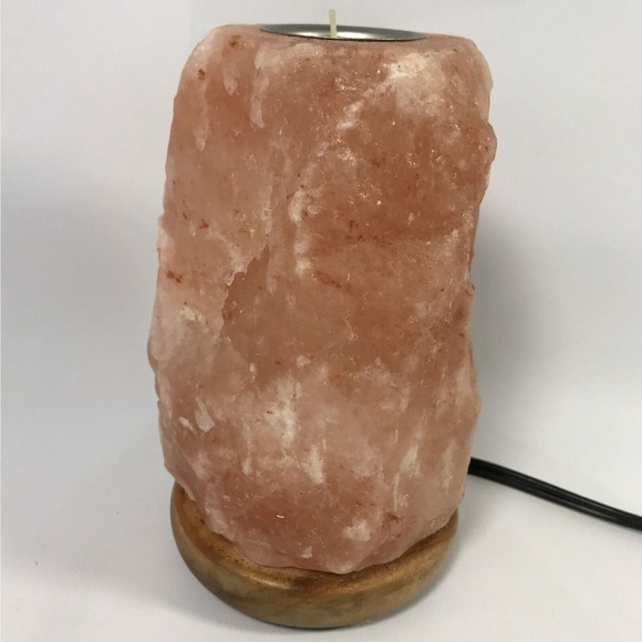 Natural Himalayan Salt Lamp - Tea Light & Essential Oil Holder - Picture 5 of 5